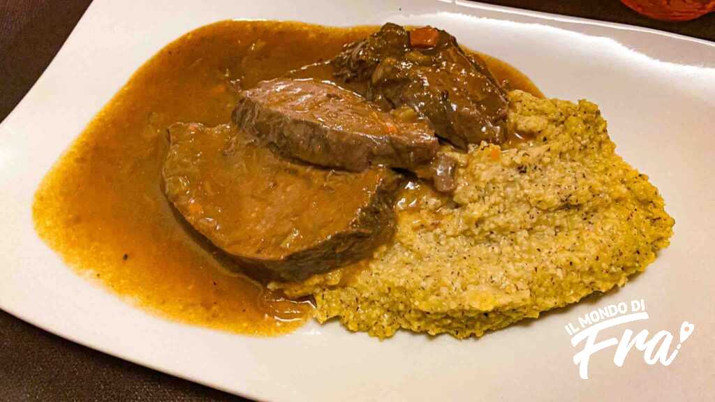 Brasato di manzo con polenta - Il Feudo dei Sapori Monza