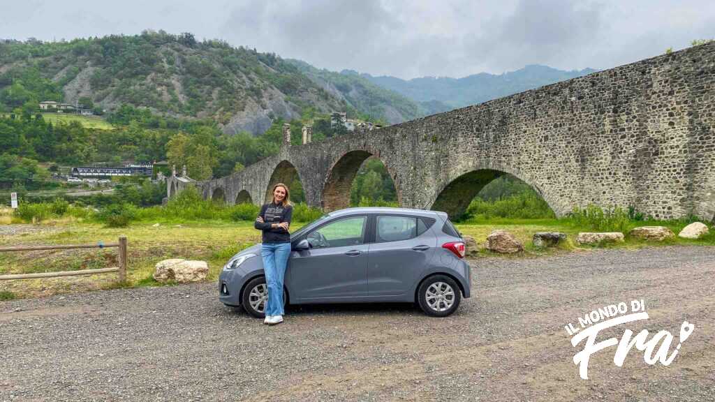Ponte del diavolo di Bobbio (PC) - Hyundai i10 e Francesca Galbiati