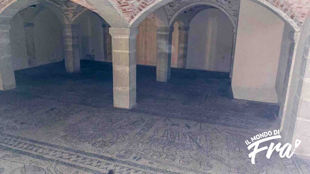 Mosaico pavimentale - Cripta Abbazia di San Colombano - Bobbio (PC)