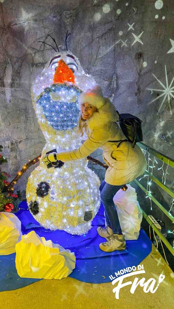 Olaf di Frozen all'Orrido di Bellano - Lombardia
