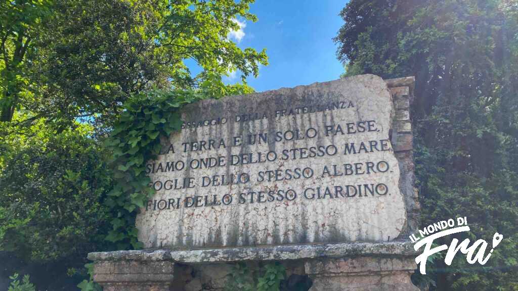 Messaggio alla Fratellanza - Parco Giardino Sigurtà